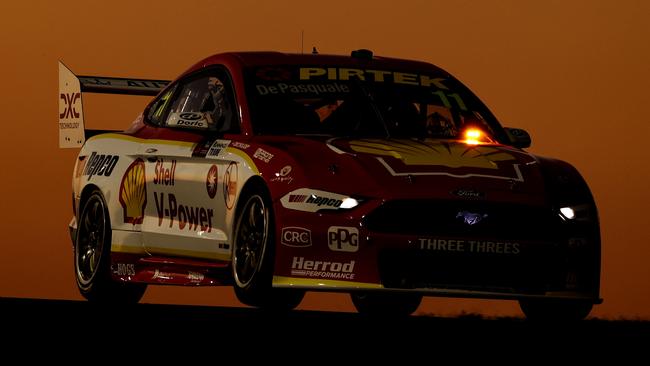 SYDNEY, AUSTRALIA - OCTOBER 29: Anton De Pasquale drives the #11 Shell V-Power Racing Ford Mustang during practice ahead of the Sydney SuperNight which is part of the 2021 Supercars Championship, at Sydney Motorsport Park, on October 29, 2021 in Sydney, Australia. (Photo by Brendon Thorne/Getty Images)