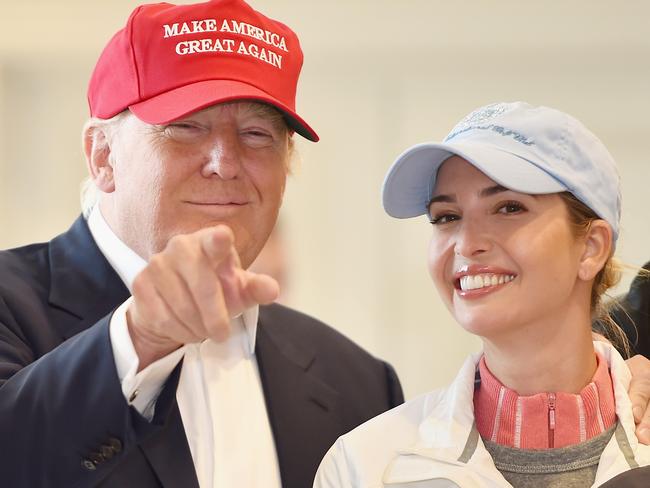 Ivanka Trump travelled across the country with her father late into her pregnancy. Picture: Jeff J Mitchell/Getty Images