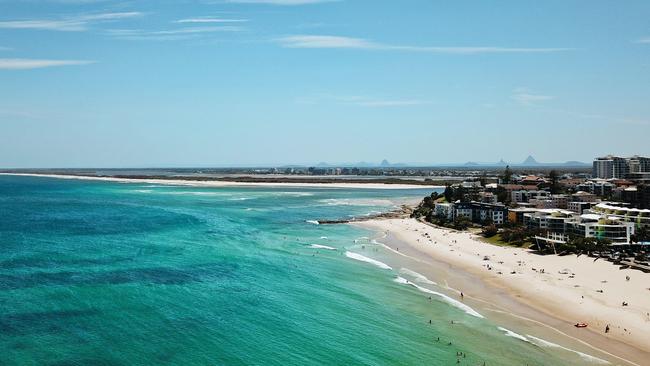 Kings Beach on the Sunshine Coast in Queensland.