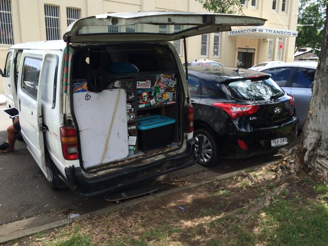 Campervans in Camperdown. Photo: Supplied