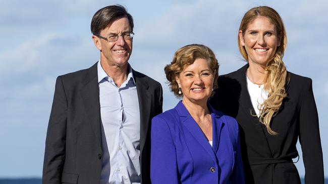 Candy Bingham, centre, from The Good For Manly team will represent the Manly ward.