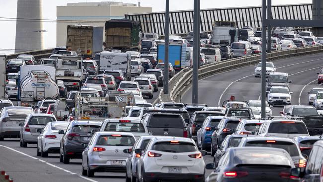 Victorians are hitting the road in greater numbers. Picture: David Geraghty