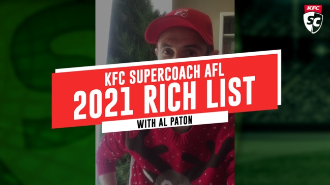 KFC SuperCoach AFL - 2021 Rich List