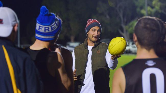 Along with playing for the Gullies, Menzel also coaches the club’s under-18 side. Picture: AAP/Brenton Edwards.