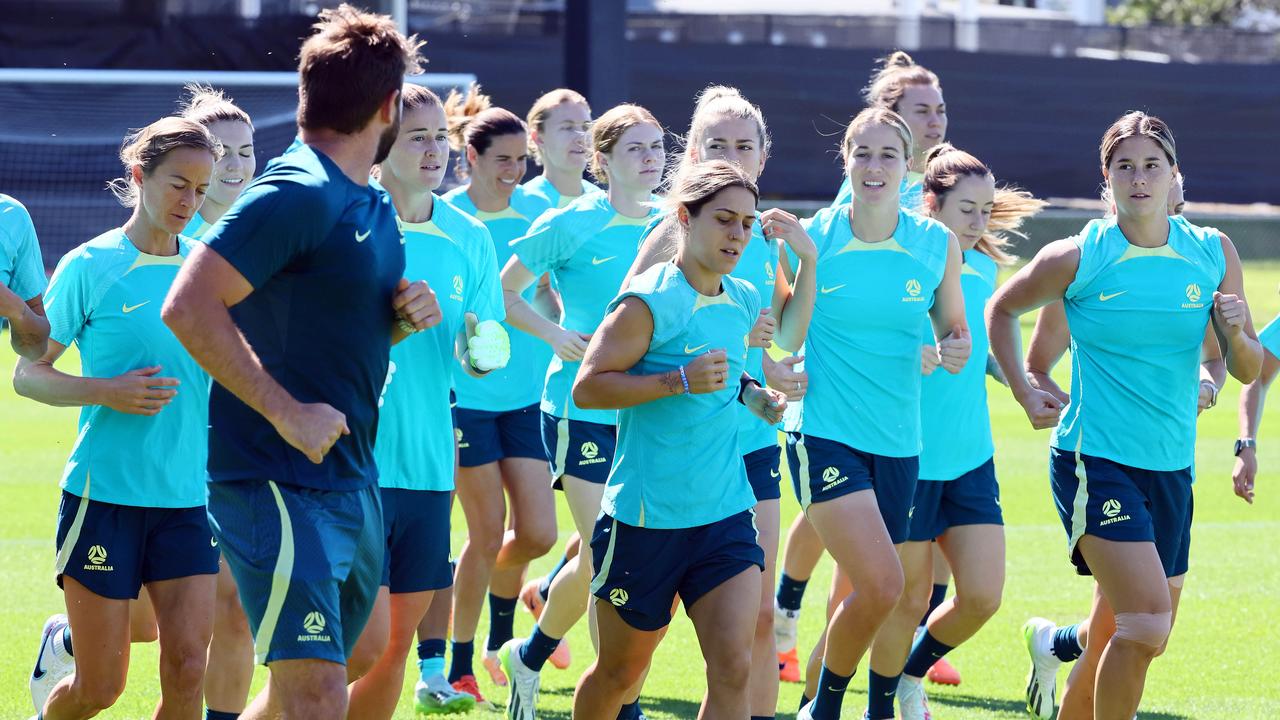 The Matildas take on England on Wednesday night in their semi-final clash. Picture: NCA NewsWire/Tertius Pickard