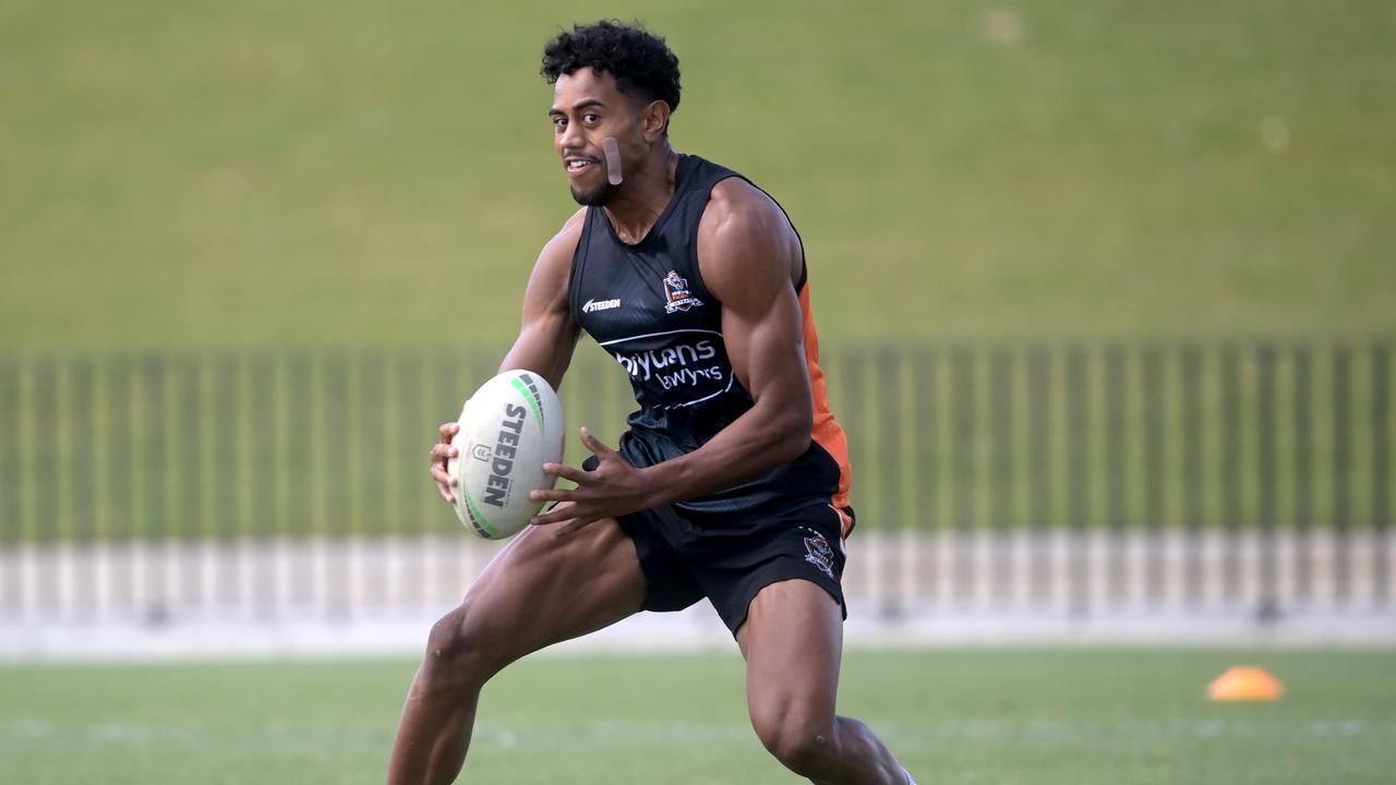 Jahream Bula will work with Greg Inglis off the field this season to take his game to the next level. Picture: NCA NewsWire / Jeremy Piper