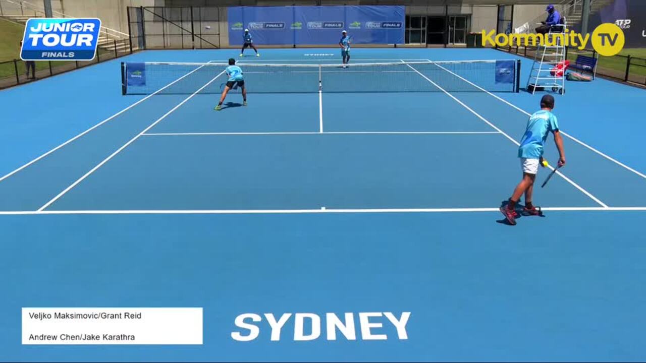 Replay: Veljko Maksimovic/Grant Reid v Andrew Chen/Jake Karathra (U14 Boys Doubles Rd of 16) – 2024 Tennis Australia Junior Tour Masters U12, U14 Day 5