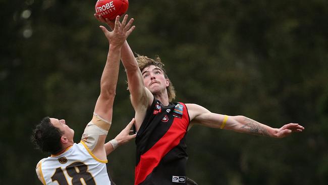 Finnbar Maley in action for Eltham. Picture: Hamish Blair