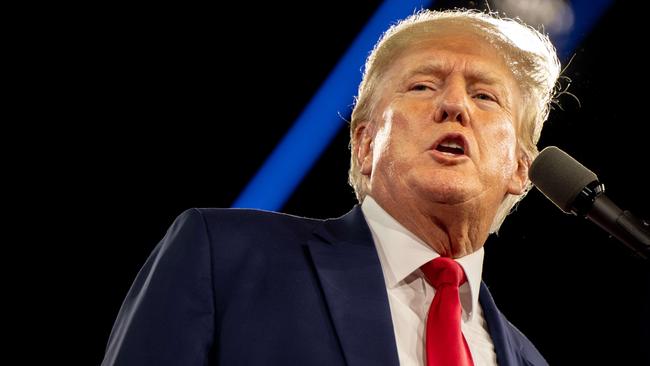 Donald Trump speaks at the Conservative Political Action Conference CPAC in Dallas, Texas. Picture: AFP.