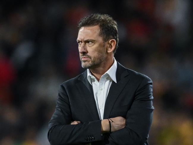 ADELAIDE, AUSTRALIA - OCTOBER 10: Tony Popovic head  coach of the Socceroos during the third round FIFA World Cup 2026 Qualifier match between Australia Socceroos and China PR at Adelaide Oval on October 10, 2024 in Adelaide, Australia. (Photo by Mark Brake/Getty Images)