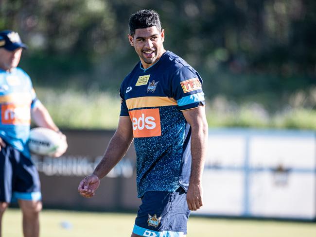 Treymain Spry at training. Picture: Gold Coast Titans