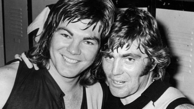 Richmond players Neil Balme and Ricky McLean back in 1972.