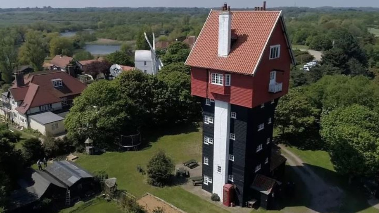 The house dwarfs its neighbours in the Suffolk countryside. Picture: BBC