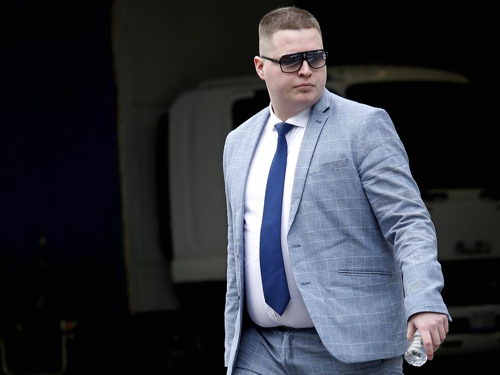 NSW Police constable James Potloka at Blacktown Local Court on Thursday. Picture: NewsWire / John Appleyard