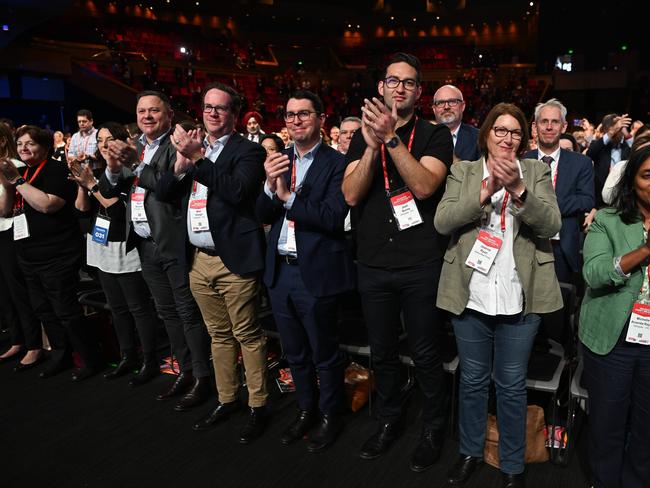 BRISBANE, AUSTRALIA - NewsWire Photos - AUGUST 19, 2023. Delegates clap at the close of the 49th ALP National Conference in Brisbane. Picture: Dan Peled / NCA NewsWire