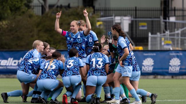 Jul 5: Match action in the 2023 NAIDOC Cup at Valentine Sports Park (Photos: Damian Briggs/FNSW)