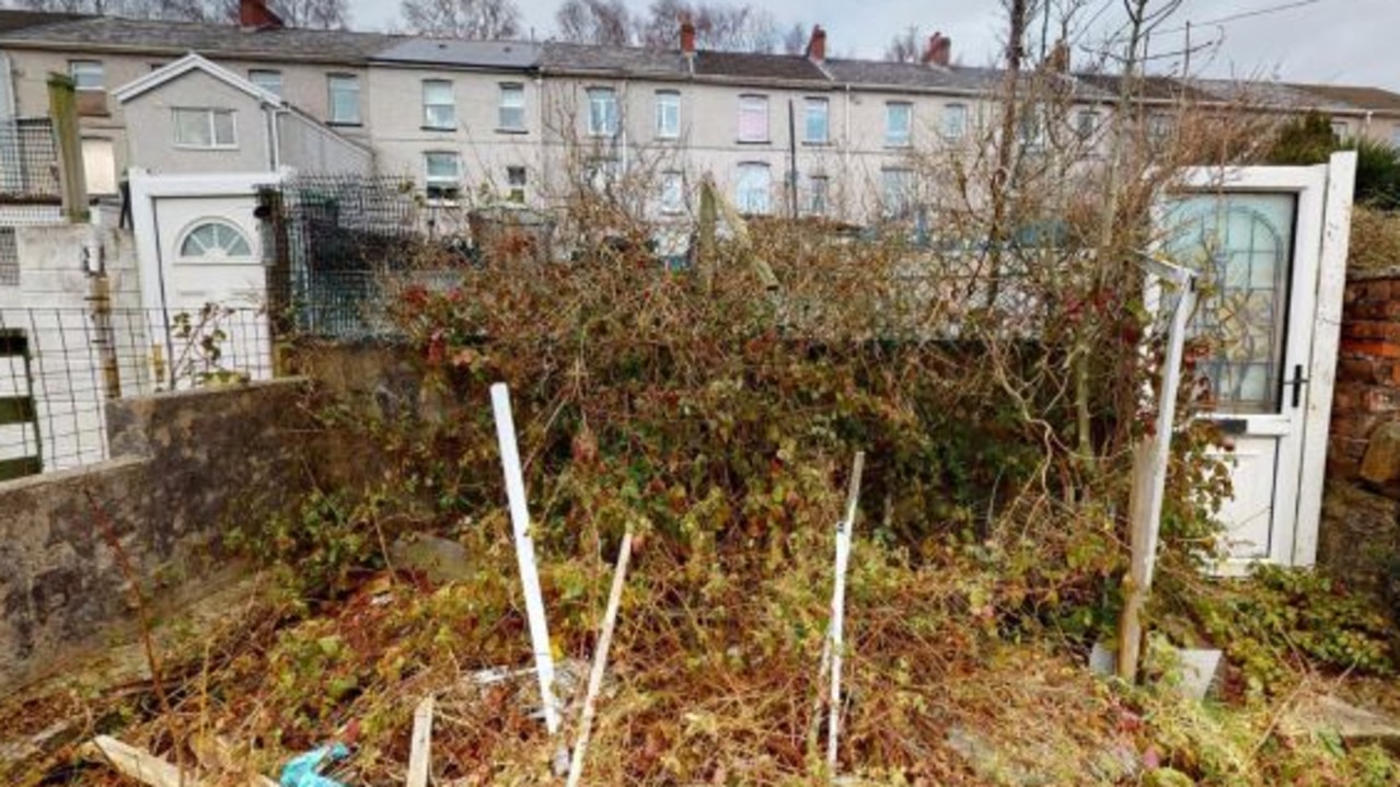 The garden is overrun with shrubs and bushes. Picture: Wales News Service/Australscope