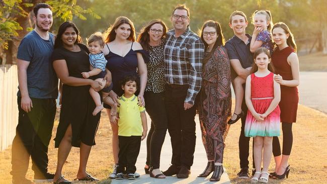 Bruce and Tracey Devereaux and their clan.