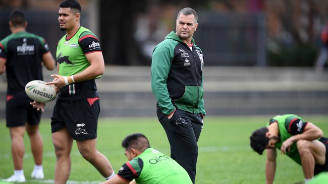 Seibold dragged South Sydney off the floor. (AAP Image/Dan Himbrechts)