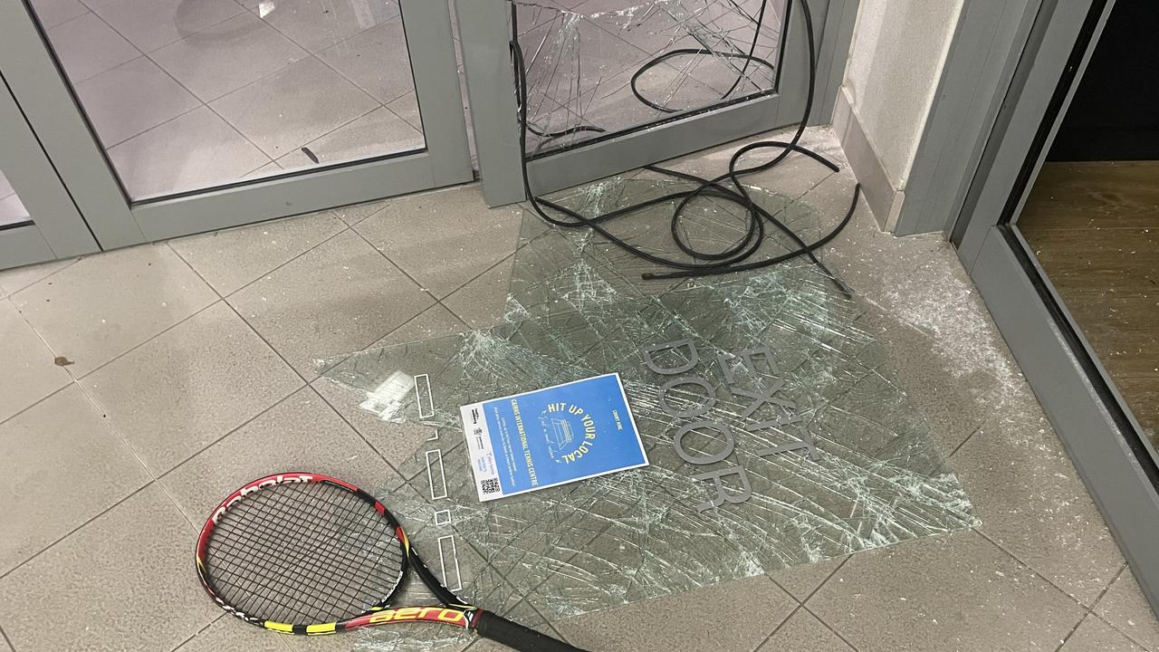 Last November the Cairns International Tennis Centre had been broken into four times in the last year now the facility has been broken into three more times in the past week. Picture: Supplied