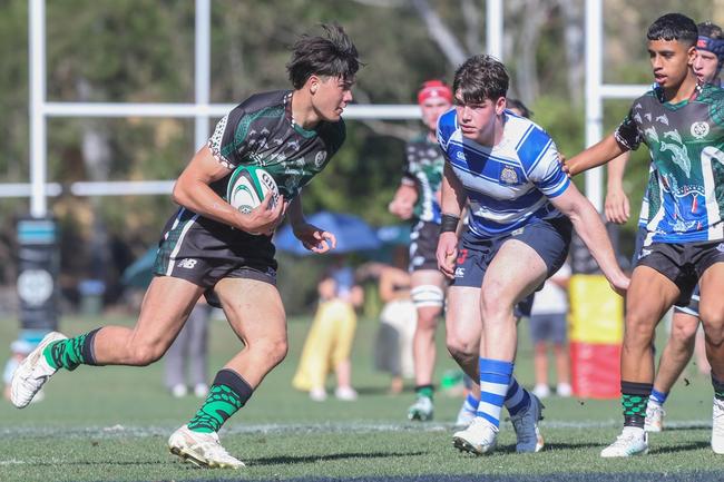 Frank Howarth. GPS First XV rugby between Nudgee College and BBC. Photos by Stephen Archer