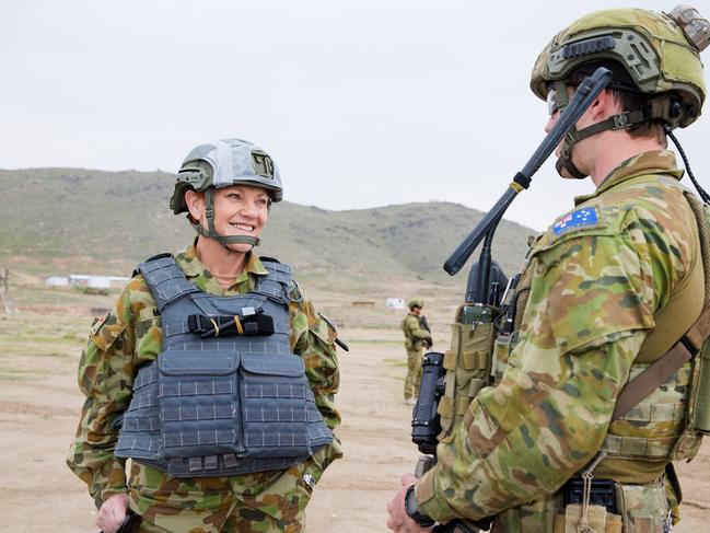 One Nation Leader Pauline Hanson and Labor Senator Kimberly Kitching visited Afghanistan as part of the 2018 Australian Defence Force Parliamentary Program (ADFPP) where they travelled in a Bushmaster armoured vehicle and Chinook military helicopter and met with Australian troops.