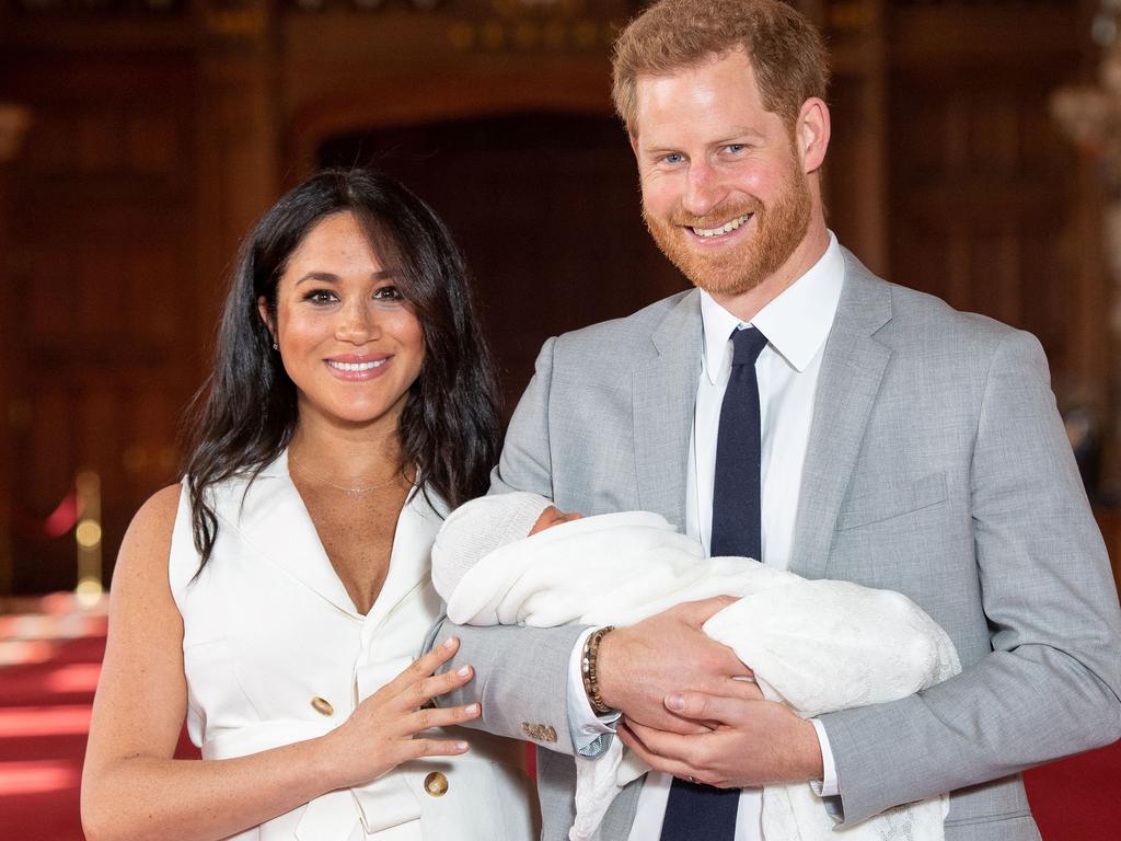 Lilibet has joined Prince Harry and Archie (pictured) on the official royal family line of succession. Picture: AFP