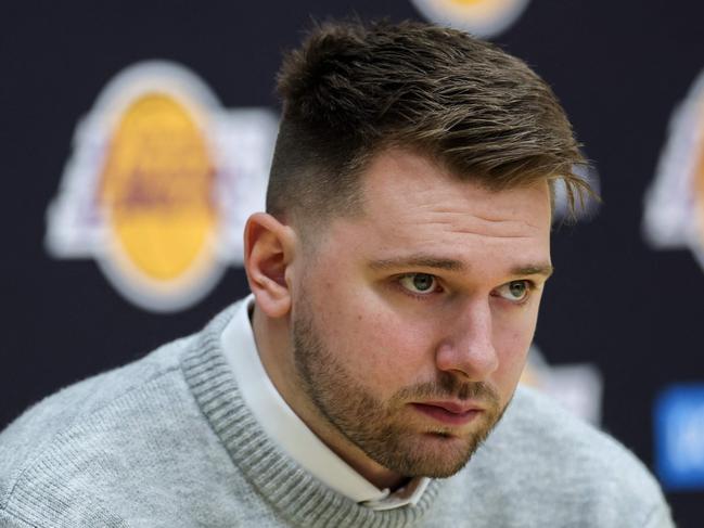 Luka Doncic was caught off guard by the Lakers trade. Picture: Harry How/Getty Images