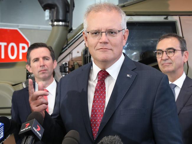 Prime Minister Scott Morrison was expecting one million locally-produced doses a week from CSL. Just over 830,000 doses have been released. Picture: NCA NewsWire / Dean Martin