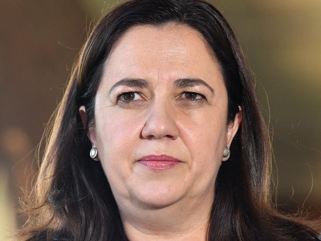 Queensland Premier Annastacia Palaszczuk is seen during a media conference at Proserpine Hospital during the Queensland Election campaign in Proserpine, Monday, October 30, 2017. Premier Palaszczuk announced that if she is re-elected her government will recruit 3000 additional nurses and 100 midwives. (AAP Image/Darren England) NO ARCHIVING