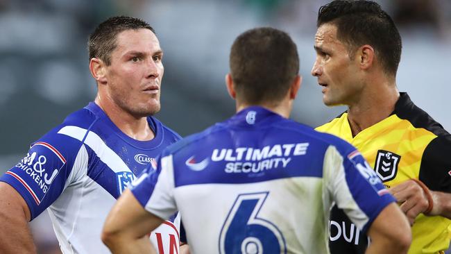 The Dogs’ game plan might not run with referees. Image: Mark Kolbe/Getty Images