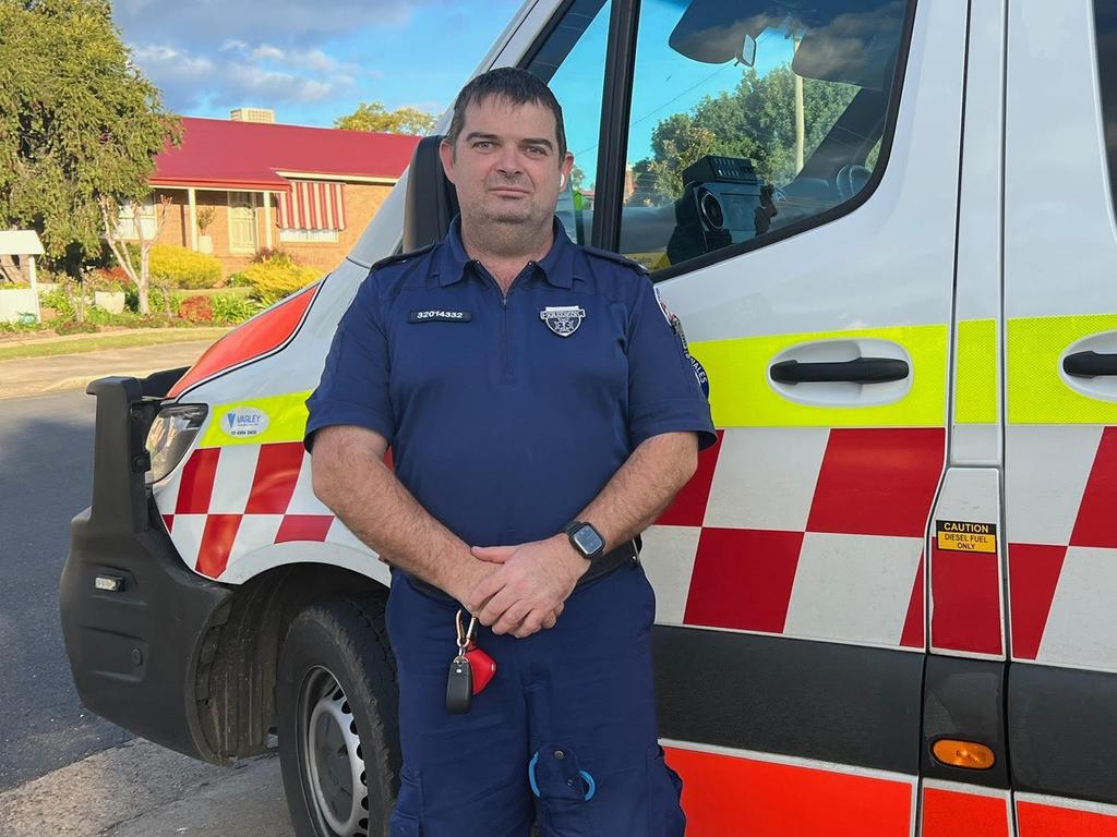 APA delegate and paramedic Gary Wilson is concerned the stress of the job will force him out before he reaches pension age. Picture: Supplied