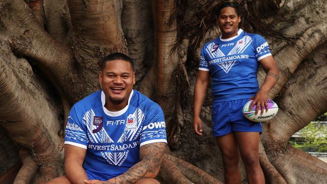 Joey and Luciano Leilua will bring a family feeling to Leichardt. Photo: Brett Costello