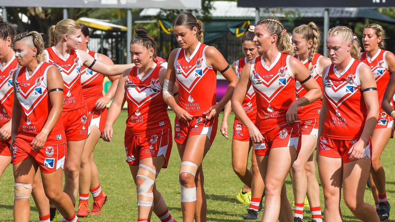Waratah vs PINT in the 2022-23 NTFL womenÃ•s grand final. Picture: PEMA TAMANG Pakhrin