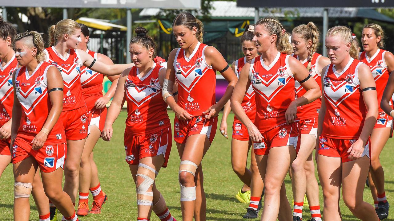 Waratah vs PINT in the 2022-23 NTFL womenÃ&#149;s grand final. Picture: PEMA TAMANG Pakhrin