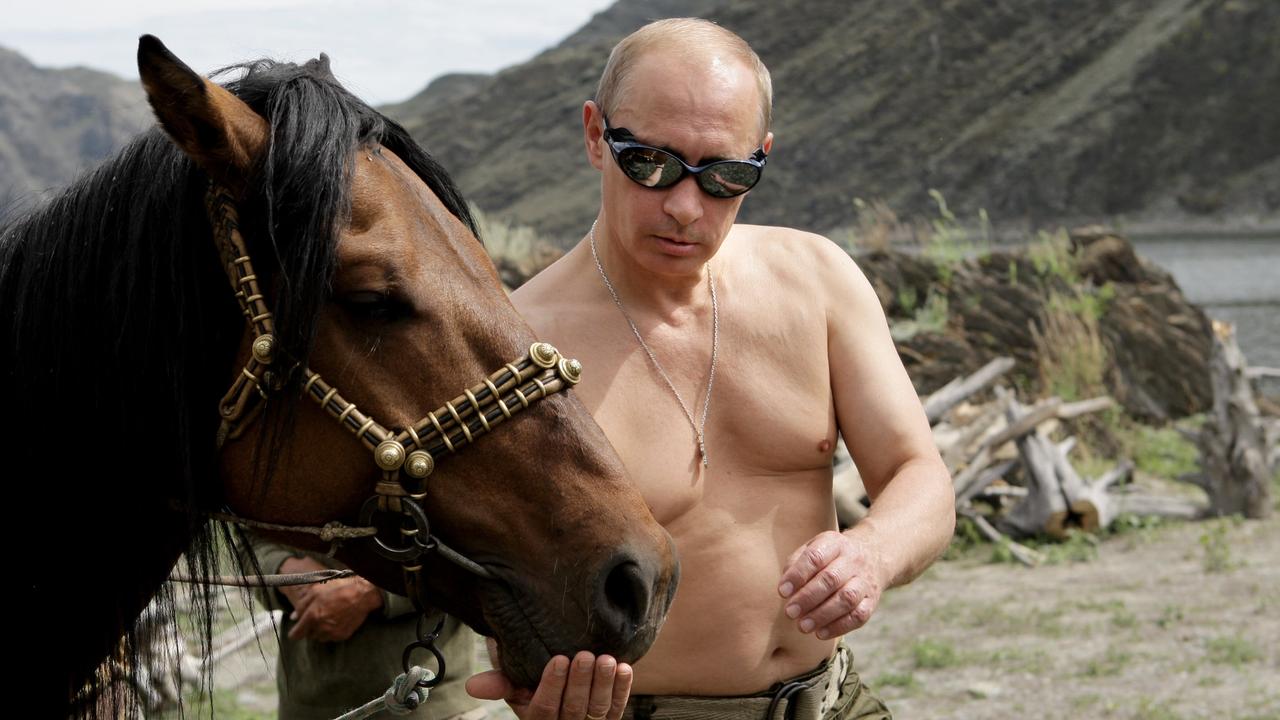 Mr Putin has been known to show off his physique in shirtless pictures. Picture: Ria-Novosti/Alexey Druzhinin