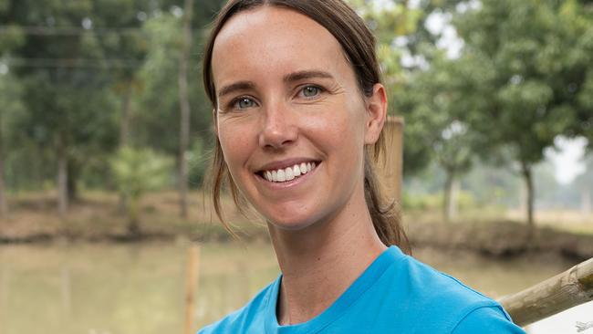 NETWORK SPECIAL.  MUST TALK WITH NETWORK PIC DESK JEFF DARMANIN OR KRISTI MILLER BEFORE PUBLISHING.Olympian Emma McKeon, a UNICEF Australia ambassador, visits one the charity's SwimSafe programs in Sreepur, Gazipur Union, Gazipur, Bangladesh, where children are learning to swim in a bamboo structure in a muddy pond. More than 40 children die from drowning every day in Bangladesh.Australian gold medalist Emma McKeon joins UNICEF Bangladesh as a new ambassador, supporting efforts to improve the lives of children across the country. Picture: Jason Edwards