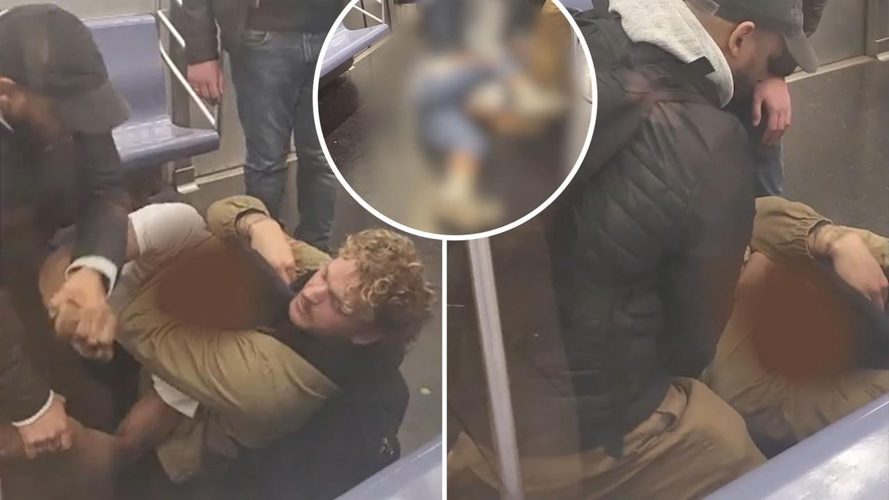 Shocking video shows vagrant being choked to death on NYC subway