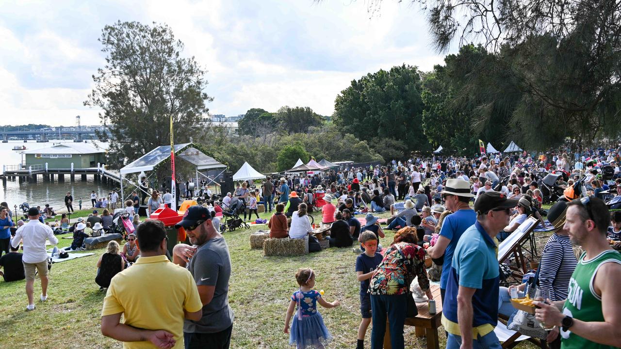 Cork and Fork the annual gourmet food and wine festival on the waterfront at Putney on Sunday May 19 2019. (AAP IMAGE / MONIQUE HARMER)