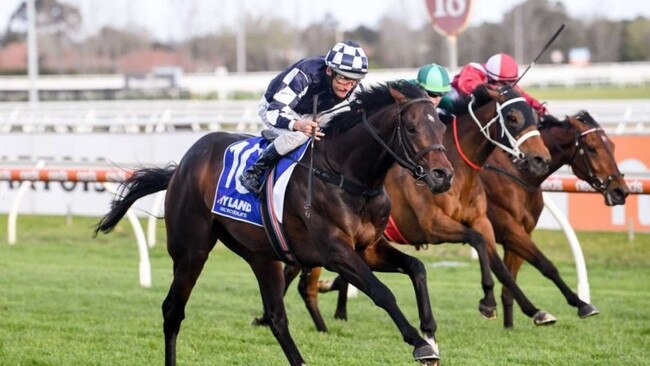 Russian Camelot takes out the Underwood Stakes. Picture: Getty Images