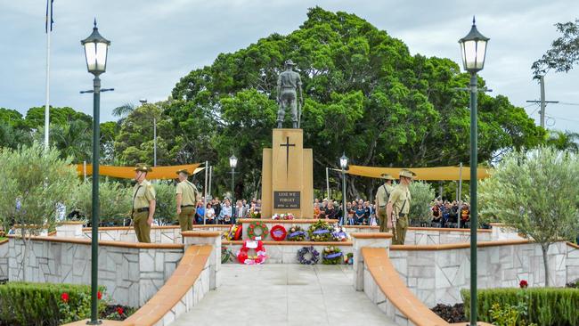 The Anzac memorial in Gladstone.