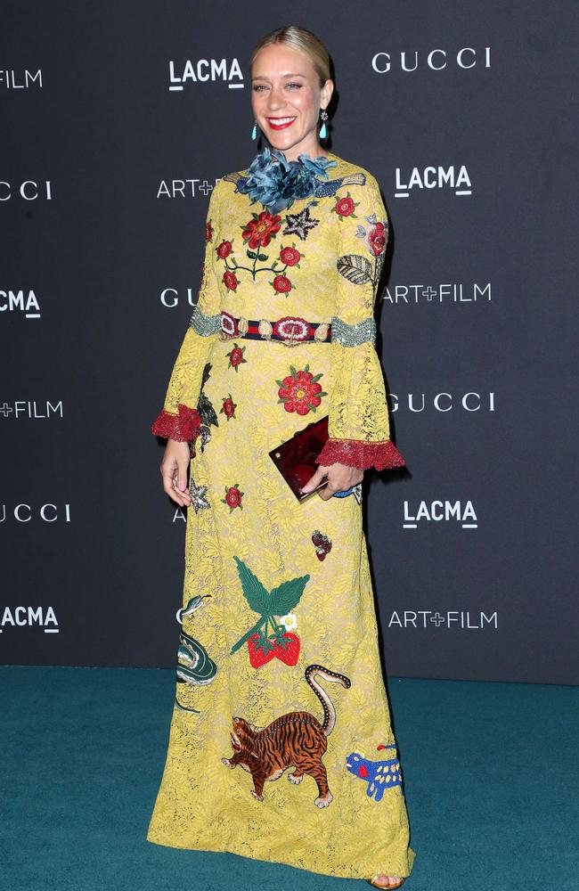 Actress Chloe Sevigny attends LACMA 2015 Art+Film Gala Honoring James Turrell and Alejandro G Iñárritu, Presented by Gucci at LACMA on November 7, 2015 in Los Angeles. Picture: AFP