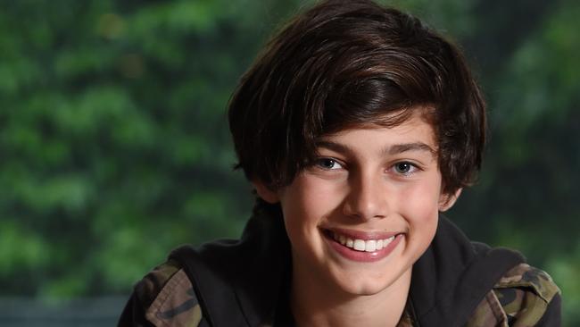 Alec Golinger, 13, is performing in Opera Australia’s upcoming production of <i>La Boheme</i>. Picture: Josie Hayden