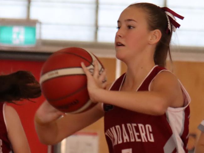 Action shots of the Basketball Queensland Under-14 Girls State Championships in Mackay