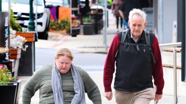 Lunch survivor Ian Wilkinson and his daughter Ruth Dubois sat through the hearing on Wednesday. Picture: NewsWire/ David Crosling