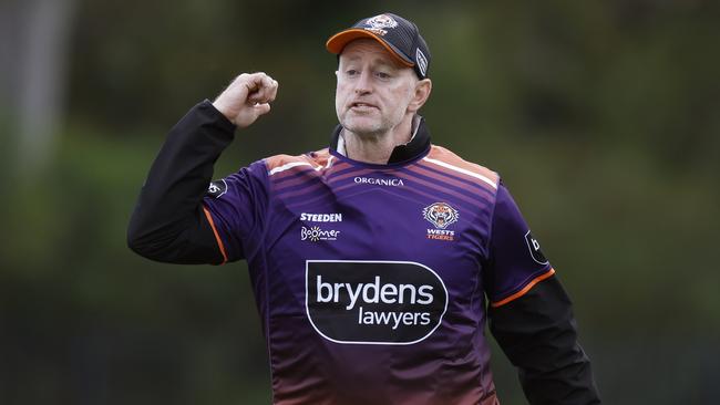 Michael Maguire’s Wests Tigers future will impact the Tigers. Picture: Mark Evans/Getty