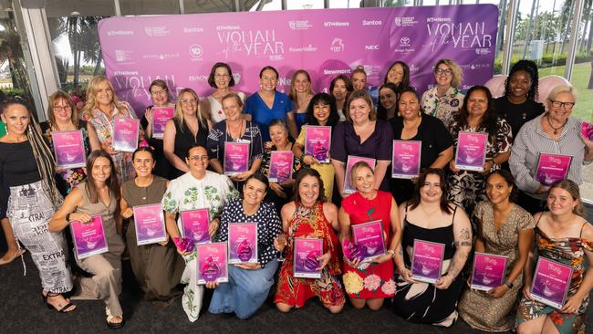 All the finalists and winners at the 2025 NT News Woman of the Year Awards on May 9. Picture: Georgia Politis