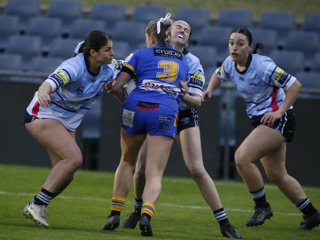 Jorja Murray charges ahead for City. Picture Warren Gannon Photography