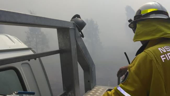 SOCIAL MEDIA IMAGE DISCUSS USE WITH YOUR EDITOR - Meerschaum Vale brigade was called to a bush fire on the Tuckean Swamp on Saturday.