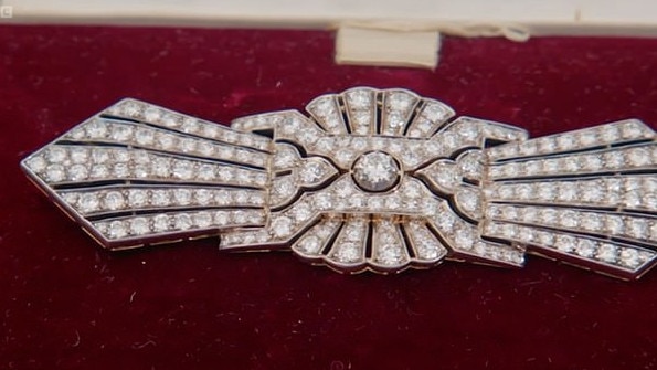 The brooch was a classic Art Deco piece. Picture: BBC.